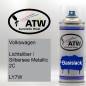 Preview: Volkswagen, Lichtsilber / Silbersee Metallic 2C, LY7W: 400ml Sprühdose, von ATW Autoteile West.